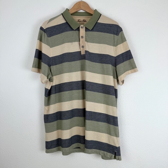 Tasso Elba Men’s Bundle of Supima Cotton Blend Polo Shirts Set of 2 - Picture 2 of 10